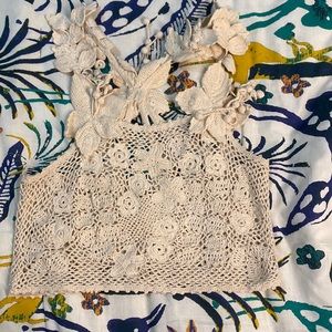 Ulla Johnson Crochet Top. Size 4.